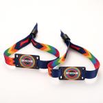 Disposable RFID Wristband Woven Smart RFID Bracelets For Hotels And Resort