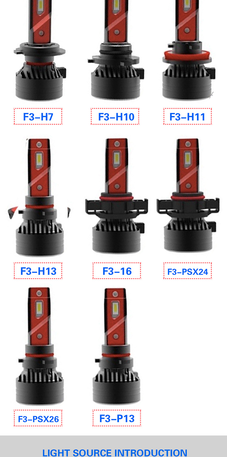 H4 10000 Lumen Super Bright Car Led Headlight Bulbs