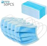 Blue+White Earloop Face Mask Antiviral Medical Protective Face Masks