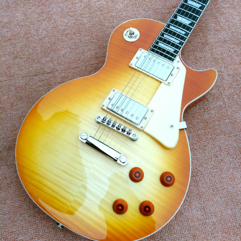 New style of high-quality standard LP 1959 R9 electric guitar, maple top, ebony fingerboard electric guitar