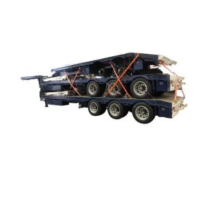 Quality Low Bed Trailer Lowboy Truck Semi Trailer 3 Axles Lowbed Loader Trailers with Steel wholesale
