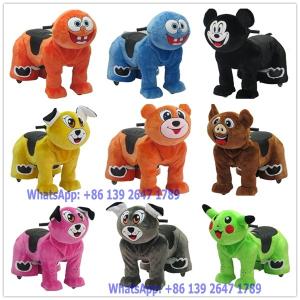 Quality 2018 The Latest Design Remote Control Battery Coin Operated Electric Cute Plush Animal Ride On Toys wholesale
