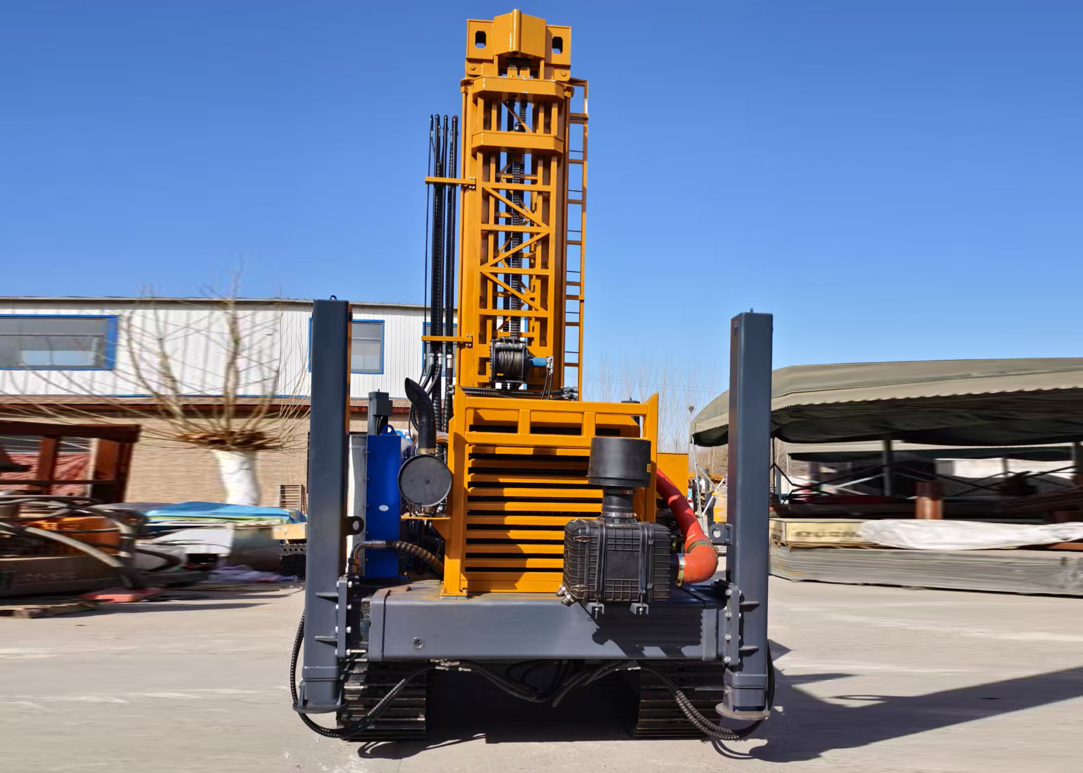 High Efficiency Pneumatic Water Well Drilling Rig For Rock Layers