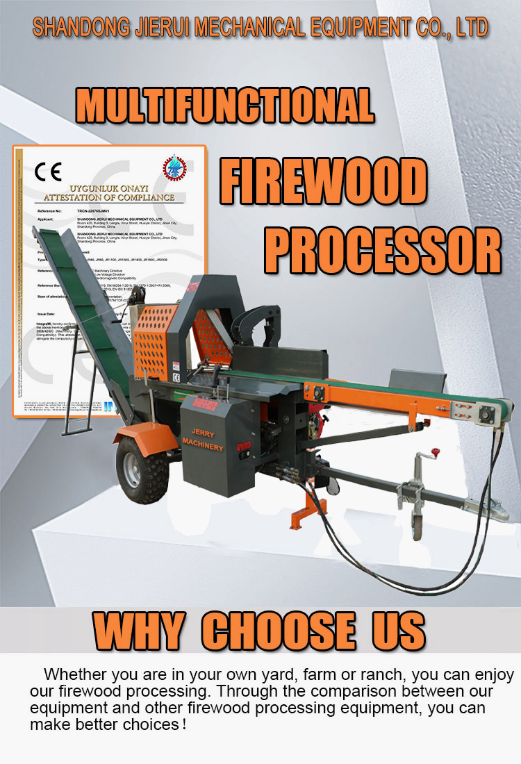 18HP Gasoline Log Splitter And Wood Shredder For Cutting Wood Branch