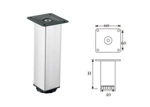 Quality Luxury Replacement Furniture Legs , Chrome Furniture Legs Prevention Of Scratch wholesale