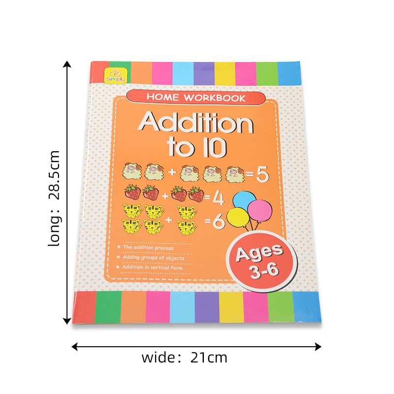 Customized Logo 2022 English Student Workbook Exercise Book for Drawing And Writing