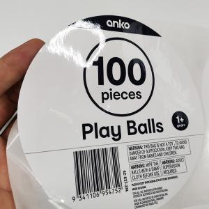 Quality BOPP Packaging Label Stickers Synthetic CMYK Round Removable Sticker Paper wholesale