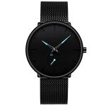 Sliver 3BAR Alloy Quartz Watch Stainless Steel Custom Logo Watch OEM