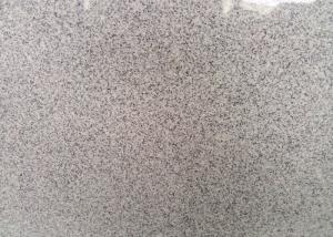 Quality Indoor / Outdoor Granite Tiles , Light Grey Hard Honed Granite Floor Tile wholesale