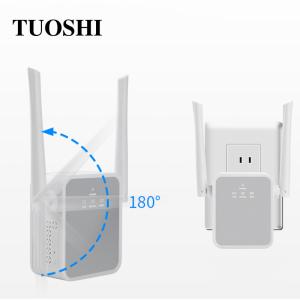 Quality Office Wall Plug WiFi Extender Dual External Antennas wholesale