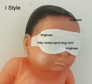 Quality I Style Neonatal Phototherapy Eye Mask Size Custom Blue And White Color wholesale