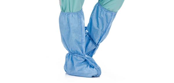 18" / 16" Non Woven Shoe Cover With Antistatic Strip , Disposable ESD Shoe