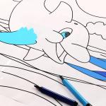 Modern Design Kids Scribble Removable Blackboard Sticker for Kids Educational