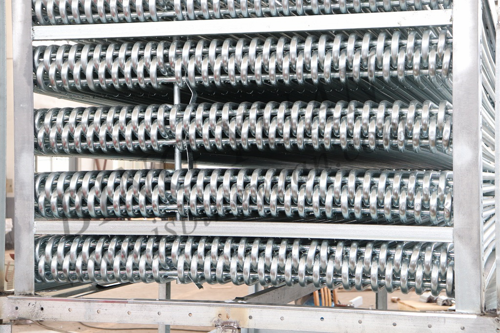 Silver R404A Evaporative Condenser Aluminum Refrigeration Row