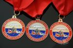 Rowing Gifts Competition Medals And Medallions Sports Day Medals With Red Ribbon