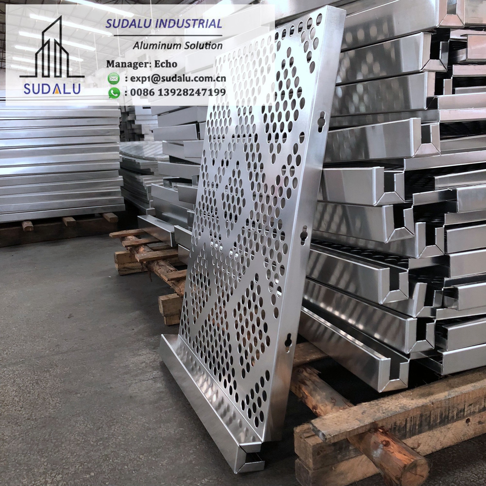 SUDALU 30mm, 50mm diameter Aluminum Perforated Panel for Curtain Wall PDF Aluminum Curvel Sheets
