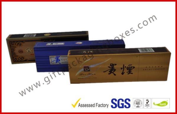 Elegant Colorful Printed E Cigarette / Cigar Gift Box , Custom Rigid Board