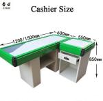 Heavy Duty Supermarket Checkout Counter Cash Register For Grocery Store