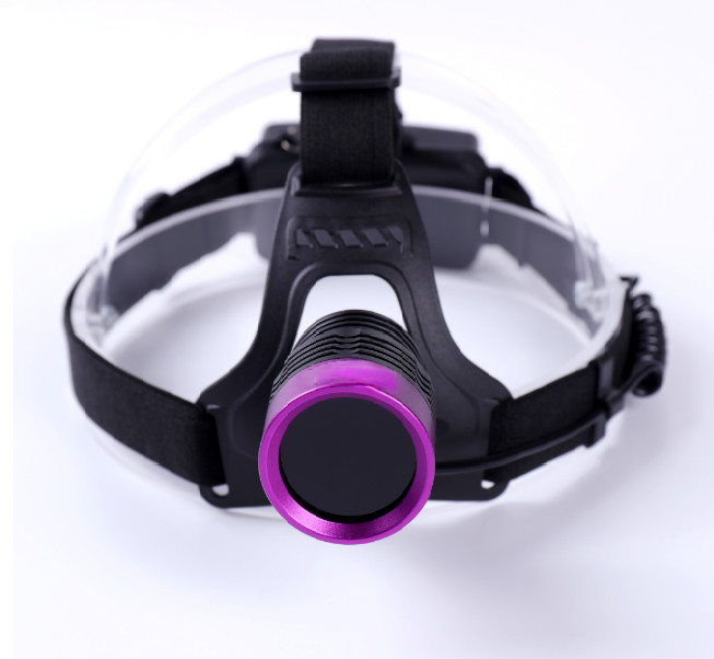 DG-3101S Palm Sized 90 Degrees Up And Down Adjustable UV 365nm LED Black Light Headlamp