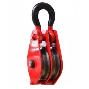 Quality Power Coated Marine Rigging Hardware 12mm - 42mm Double Sheave Pulley Block wholesale