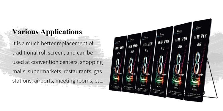 Professional Digital Outdoor LED Poster P2 Outdoor LED Poster Customized For Commercial Advertising