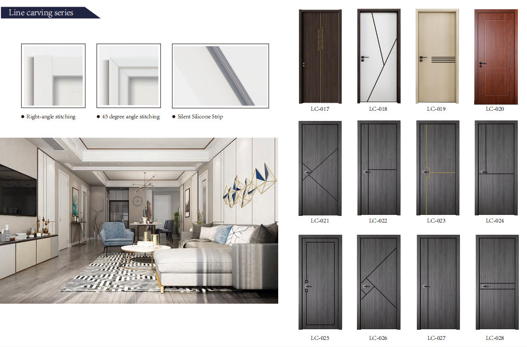 Durable Fire Rated UPVC Internal Doors Residential Termite Resistant