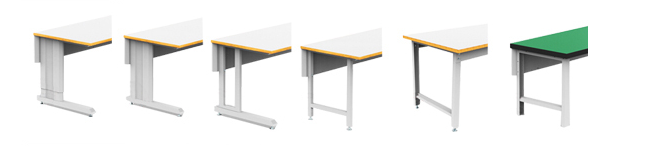 Lighting steel working Esd industrial worktable workbench