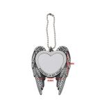 Sublimation Angel Wing Blank Car Hanging Ornament Pendant Love Heart Shaped