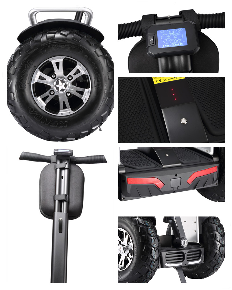 EcoRider Latest Off Road Segway Electric Scooter with 72V 4000W motor for Police and Patrol