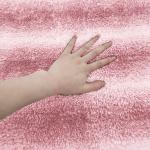 20x30 Multipurpose Plush Microfiber Shaggy Bath Mat Pink Color