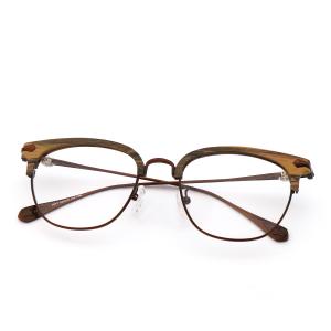 Quality Wood Grain Eyeglass Frames Imitation Wood Acetate Glasses MR 3317 wholesale