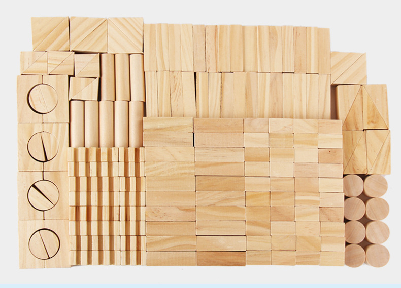 Montessori Education Wooden Grains Stacking Building Blocks Kindergarten Children Early Childhood Parenting Kids Toys