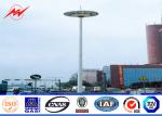 40M Gr65 Steel Tubular Pole / High Mast Light Pole Square Light Bracket For