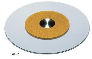 Quality Hot sale glass Turnplate with newest design, glass turnplate for table (YG-7) wholesale