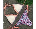 Swimwear button 2018 Sexy Bikinis women swimsuit brazilian woman Bandeau Push up