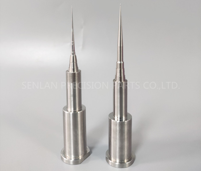 Nitriding Mold Parts Jet Cooling Core Pins 0.01mm Concentricity For Plastic Mold Parts