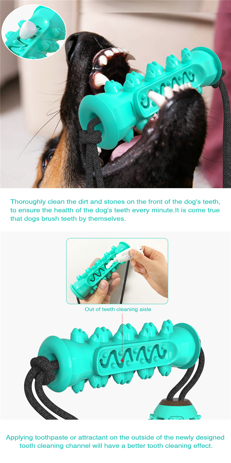 Brand New Interactive Dog Chew Toy Food Dispenser And Bite-resistant Clean Teeth Pet Playing Balls