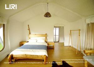 Quality Winter Safari Yurt House Luxury Glamping Tents With Private Bathroom wholesale
