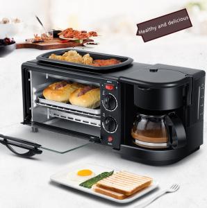 Quality Household Bread Pizza Mini Oven Frying Pan Multifunction Coffee Maker 3 In 1 wholesale