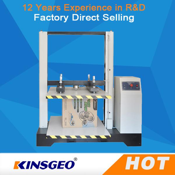 Cheap 220V/50Hz 550KG Paper Box Compression Testing Machine with LCD Display for sale