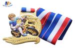 Round Banlance Bike 65MM Stock Medals With Ribbon