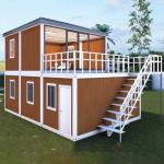 Galvanized Steel Frame Prefab Wooden Container House for Manufactured Portable