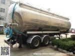 Aluminum Alloy Wheat Flour Bulk Tanker with Tipping Hydraulic Cylinder (6000USG