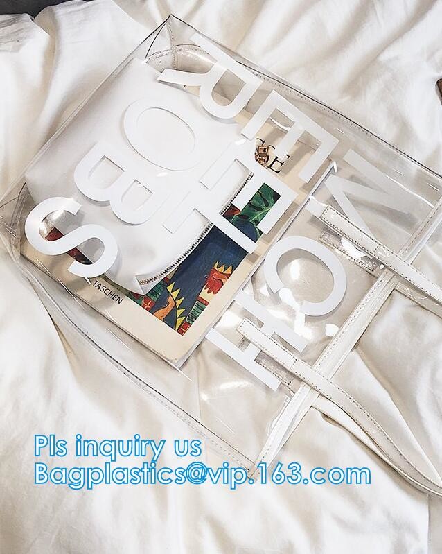plastic makeup pouch PVC portable cosmetic bag, pvc tube handle bags,pvc clear plastic handle bags,pvc pipe handle bag