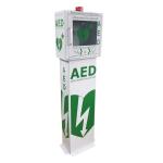 Outdoor Heated AED Defibrillator Cabinets , Free Standing Defibrillator Storage