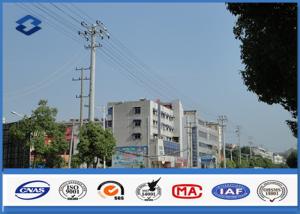 Quality A345 Q460 Steel Antenna Towers Electrical Power Pole 2.5 mm - 30 mm Thickness wholesale