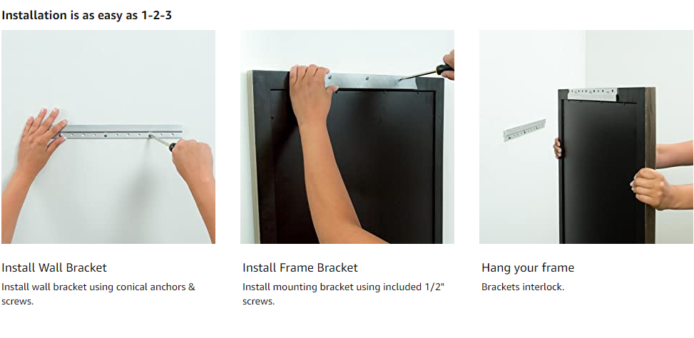 Z Bar Hanger Supports Z Clip Mirror Hanging Kit with Fixed Stamping Hardware Part