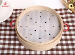 Eco Friendly Bamboo Steamer Basket Round Shape 10 Inch Bamboo Food Steamer