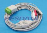 TP3008 Electrode Lead Wires , ECG Leads And Electrodes Green 11 - Pin Connector