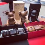 Inspired Aesthetic Large Wooden Bear Sculptures With Hardwood Beech Material